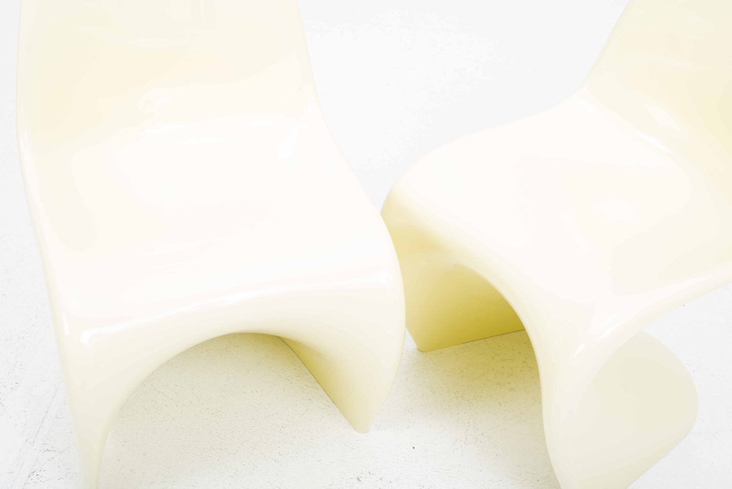 Vintage Stuhl Panton Classic von Verner Panton für Vitra Buttergelb