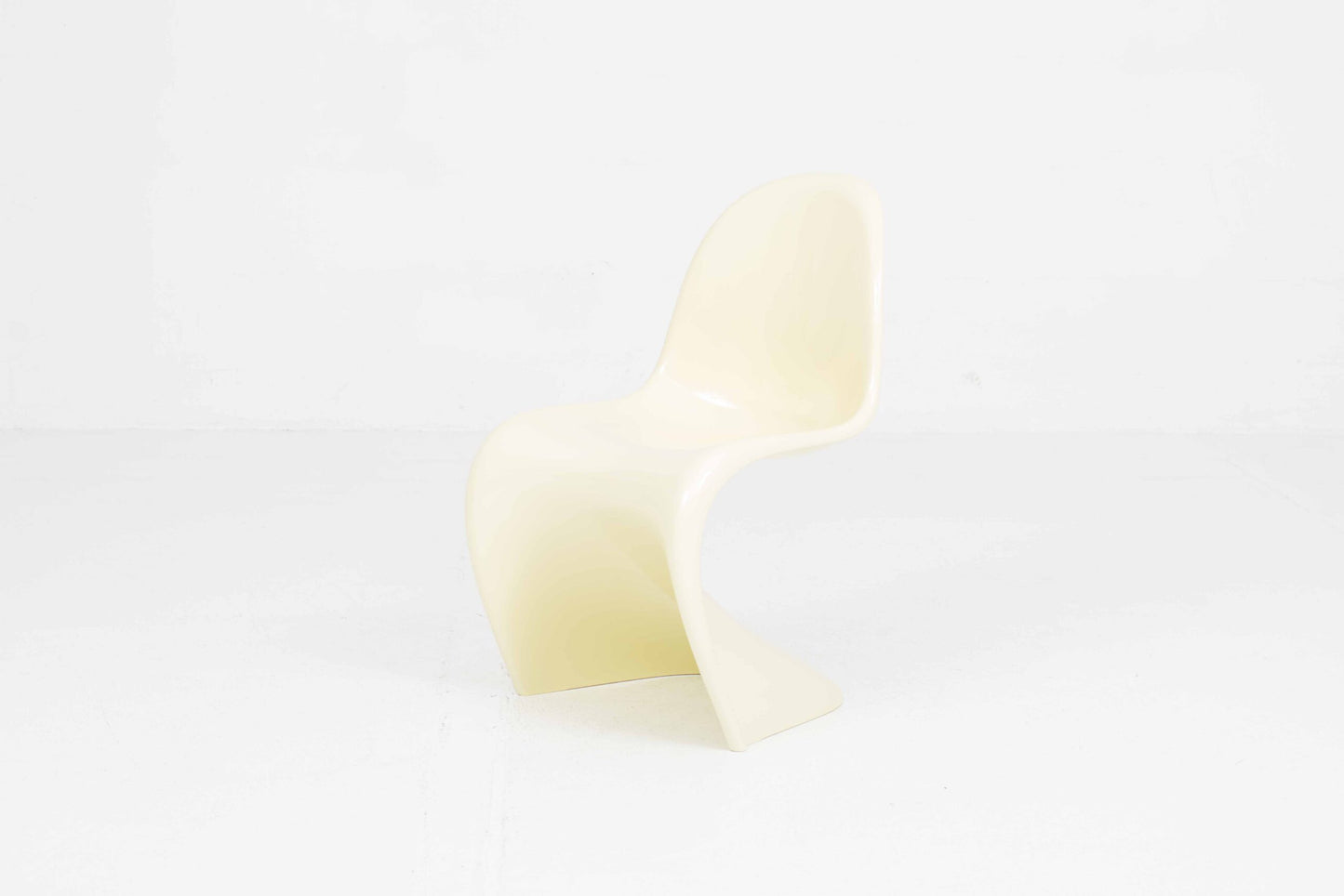 Vintage Stuhl Panton Classic von Verner Panton für Vitra Buttergelb