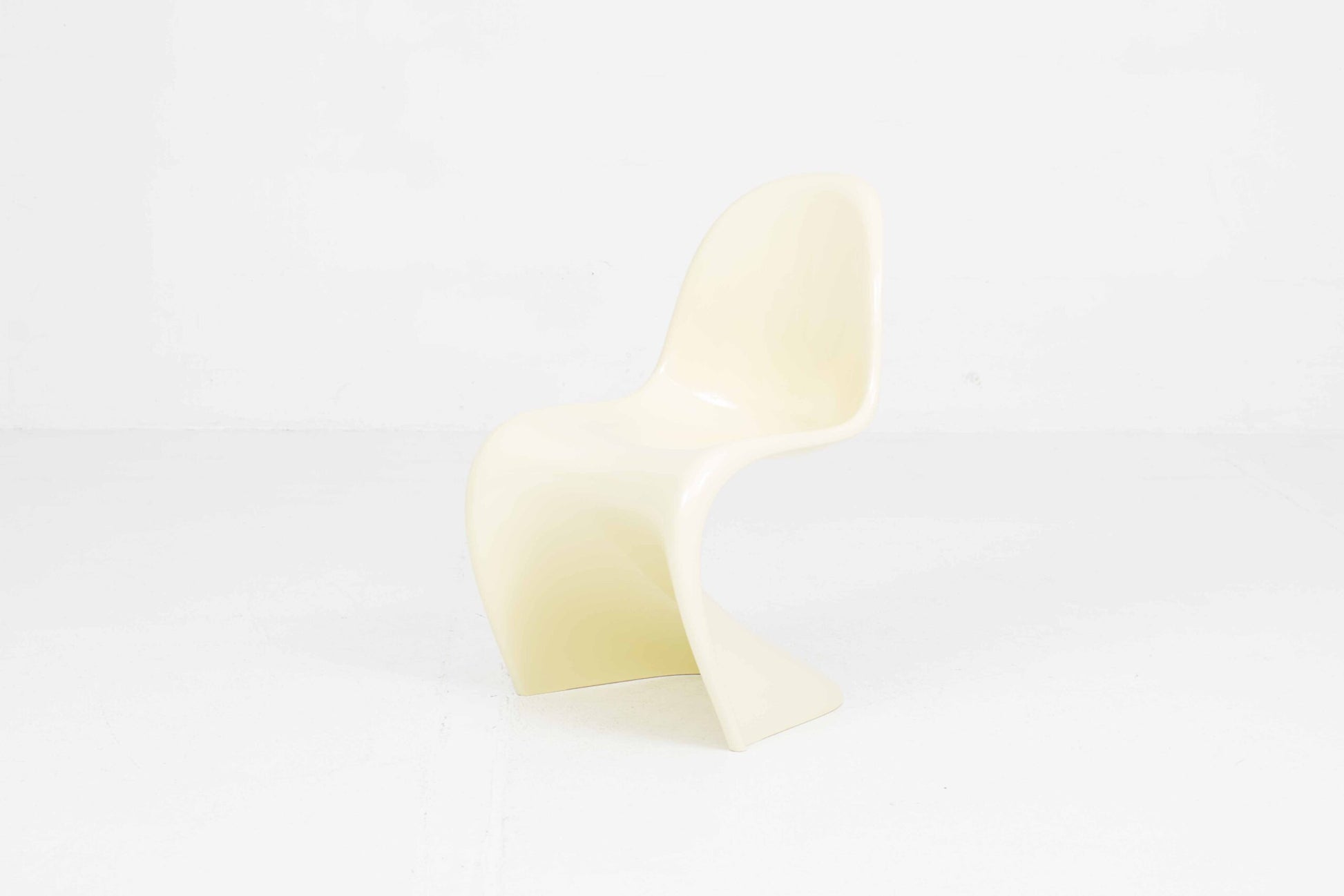 Vintage Stuhl Panton Classic von Verner Panton für Vitra Buttergelb