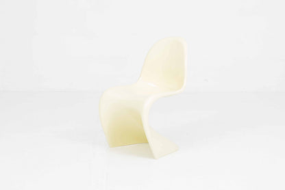 Vintage Stuhl Panton Classic von Verner Panton für Vitra Buttergelb