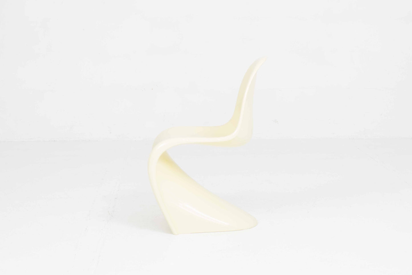 Vintage Stuhl Panton Classic von Verner Panton für Vitra Buttergelb