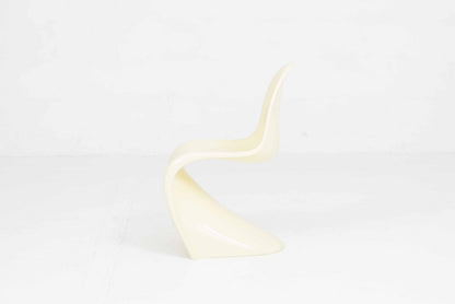 Vintage Stuhl Panton Classic von Verner Panton für Vitra Buttergelb