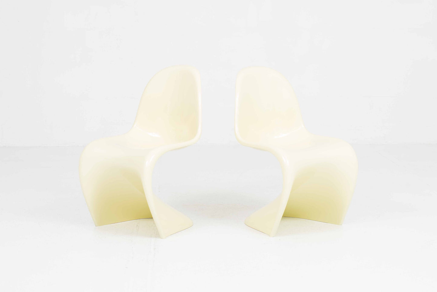 Vintage Stuhl Panton Classic von Verner Panton für Vitra Buttergelb