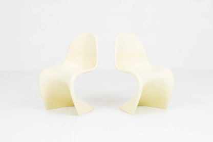Vintage Stuhl Panton Classic von Verner Panton für Vitra Buttergelb