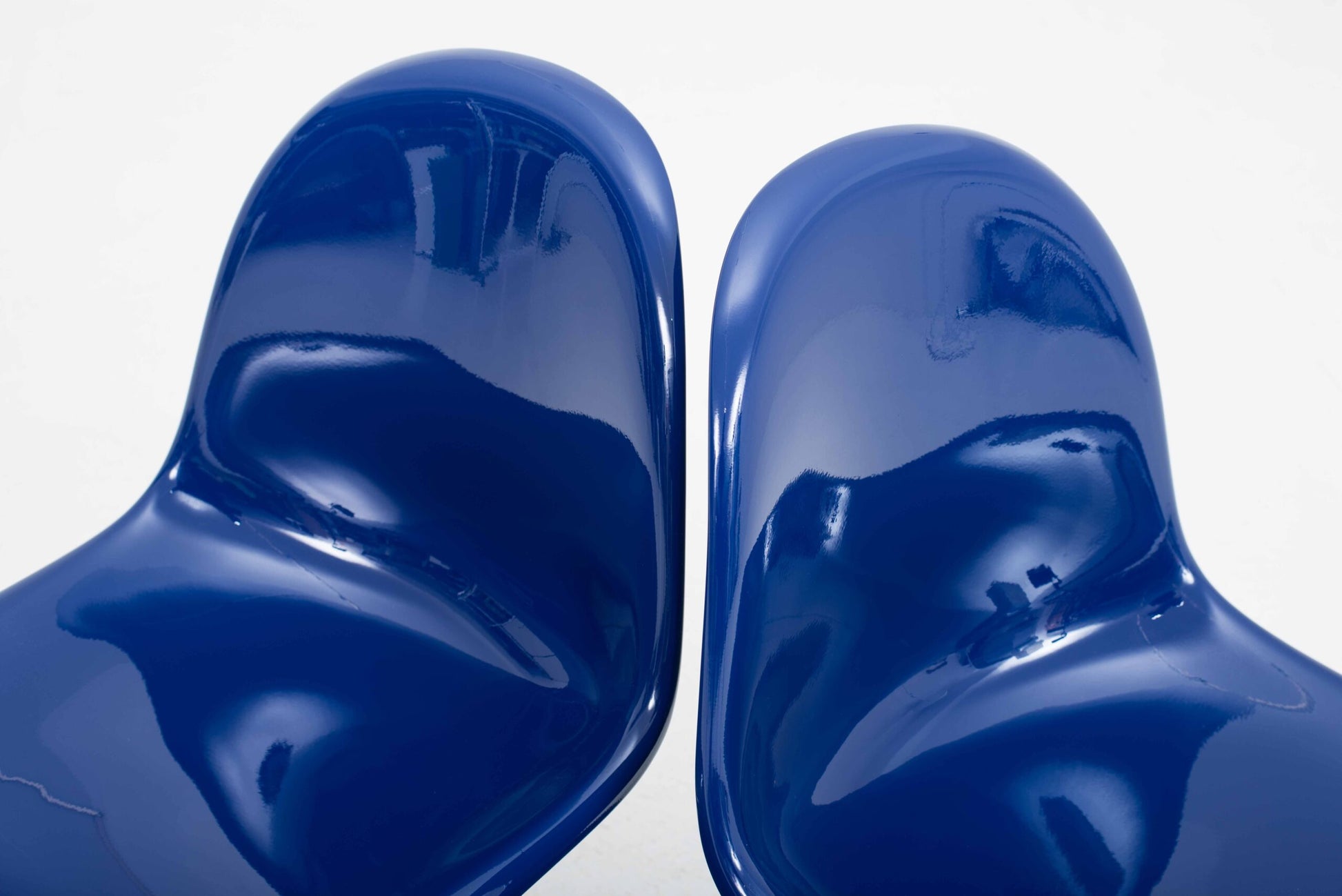 Vintage Stuhl Panton Classic von Verner Panton für Vitra Kobaltblau