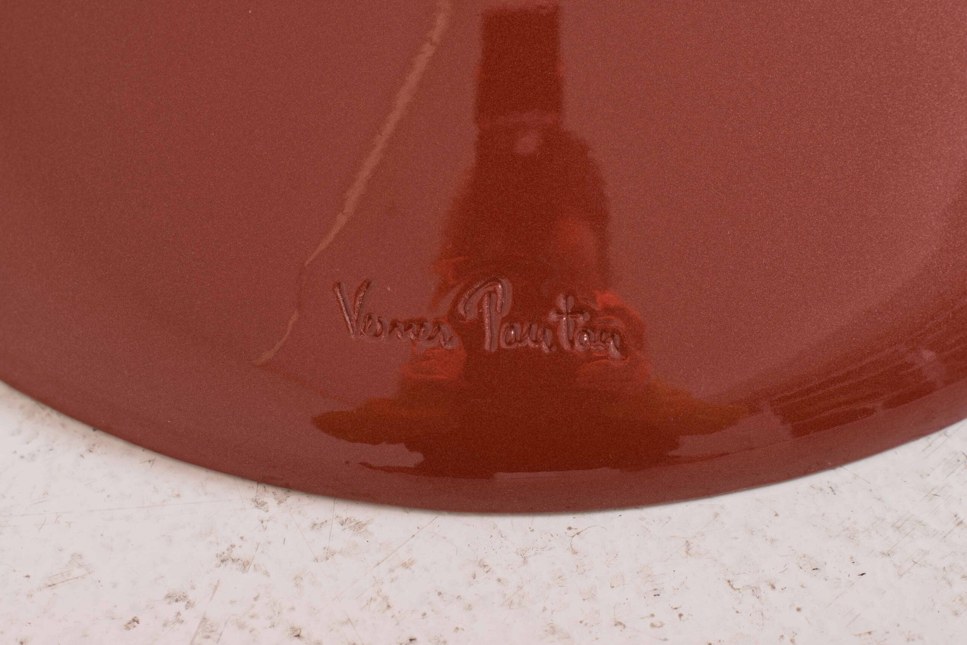 Vintage Stuhl Panton Classic von Verner Panton für Vitra Perlkupfer