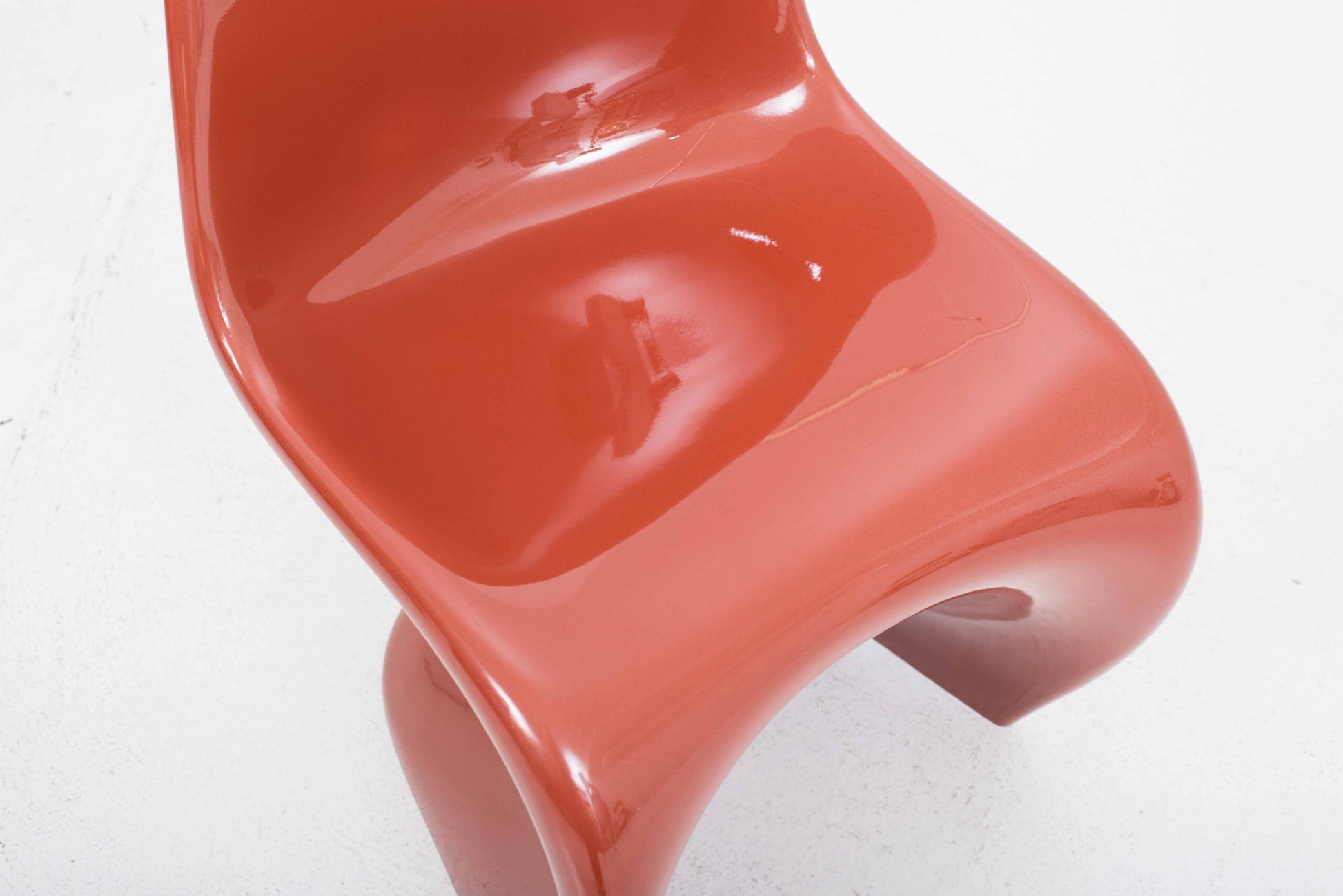 Vintage Stuhl Panton Classic von Verner Panton für Vitra Perlkupfer