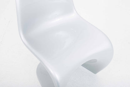 Vintage Stuhl Panton Classic von Verner Panton für Vitra Weissaluminium