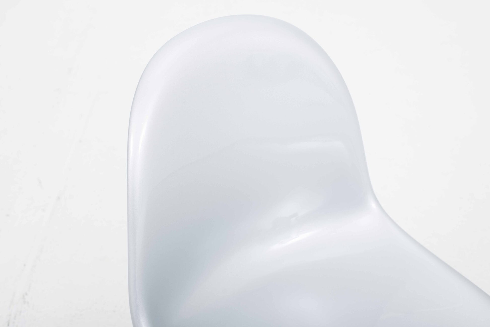 Vintage Stuhl Panton Classic von Verner Panton für Vitra Weissaluminium