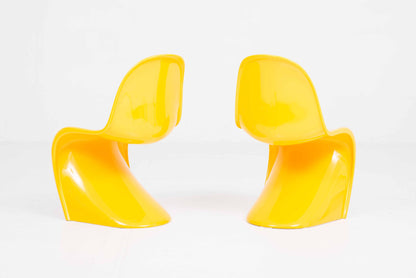 Vintage Stuhl Panton Classic von Verner Panton für Vitra in Sonnengelb