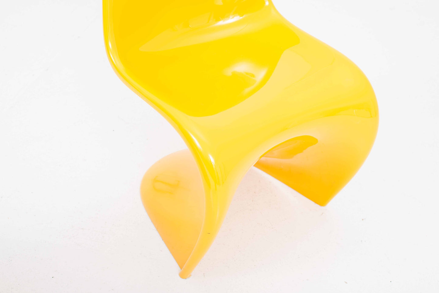 Vintage Stuhl Panton Classic von Verner Panton für Vitra in Sonnengelb