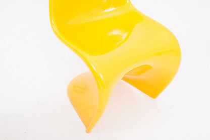 Vintage Stuhl Panton Classic von Verner Panton für Vitra in Sonnengelb