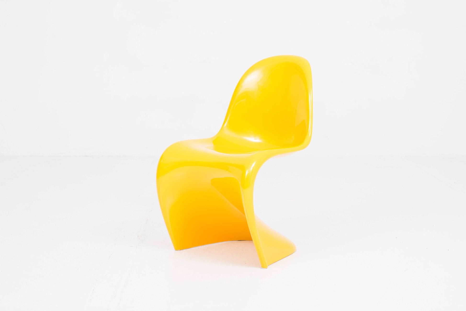 Vintage Stuhl Panton Classic von Verner Panton für Vitra in Sonnengelb