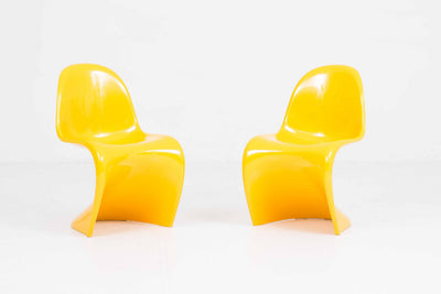 Vintage Panton Classic chair by Verner Panton for Vitra in sun yellow