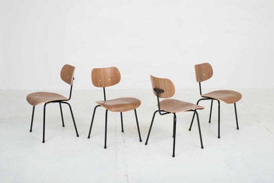 Wilde + Spieth SE68 chairs by Egon Eiermann, set of four