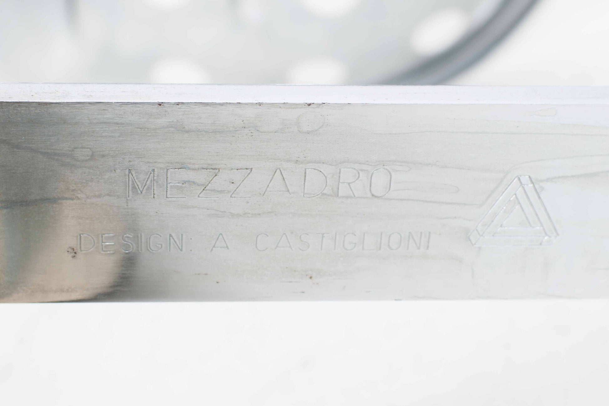 Vintage Hocker Mezzadro von Achille und Pier Giacomo Castiglioni für Zanotta, verchromt