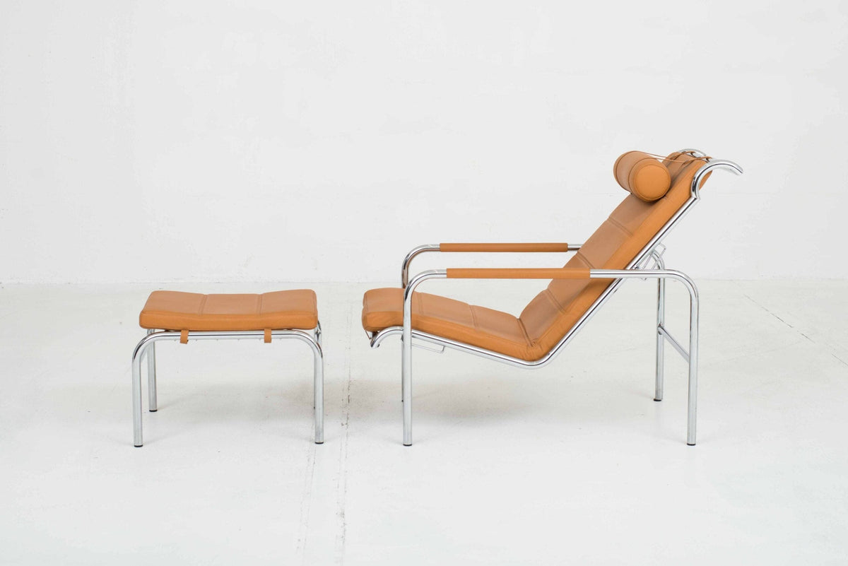 Chaise Longue Genni 920 von Gabriele Mucchi für Zanotta in Cognac