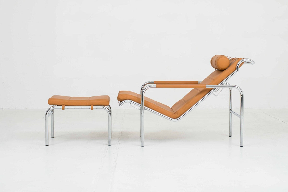 Chaise Longue Genni 920 von Gabriele Mucchi für Zanotta in Cognac