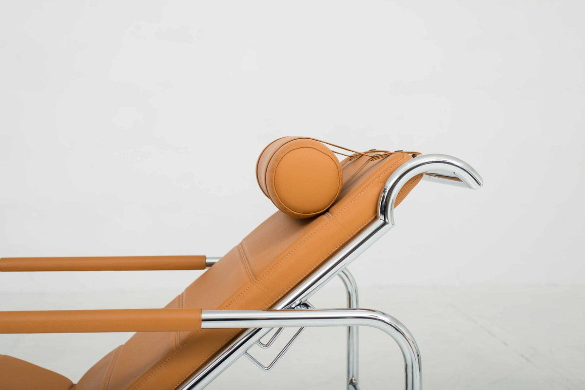 Chaise Longue Genni 920 von Gabriele Mucchi für Zanotta in Cognac