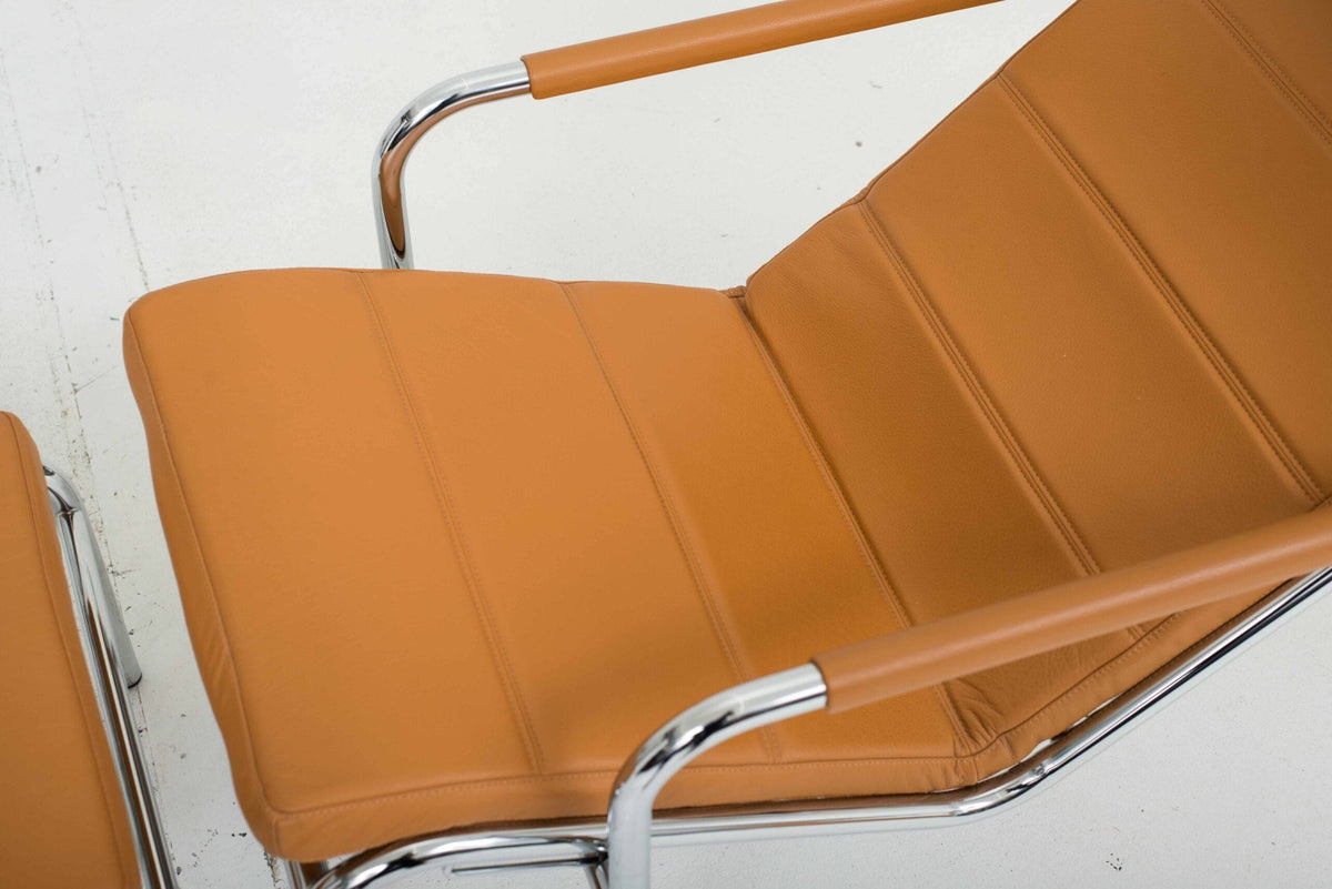 Chaise Longue Genni 920 von Gabriele Mucchi für Zanotta in Cognac