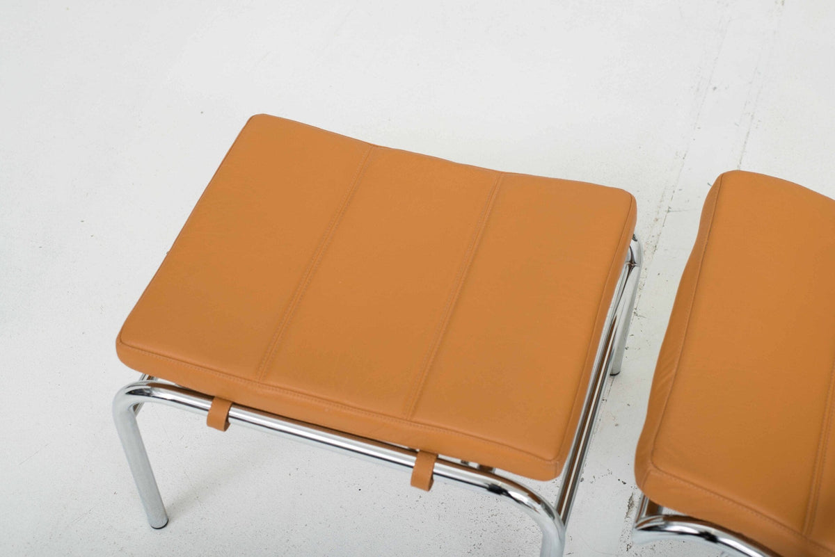 Chaise Longue Genni 920 von Gabriele Mucchi für Zanotta in Cognac