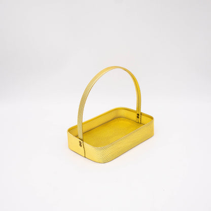 Vintage Schnapsglas Set in Korbhalterung