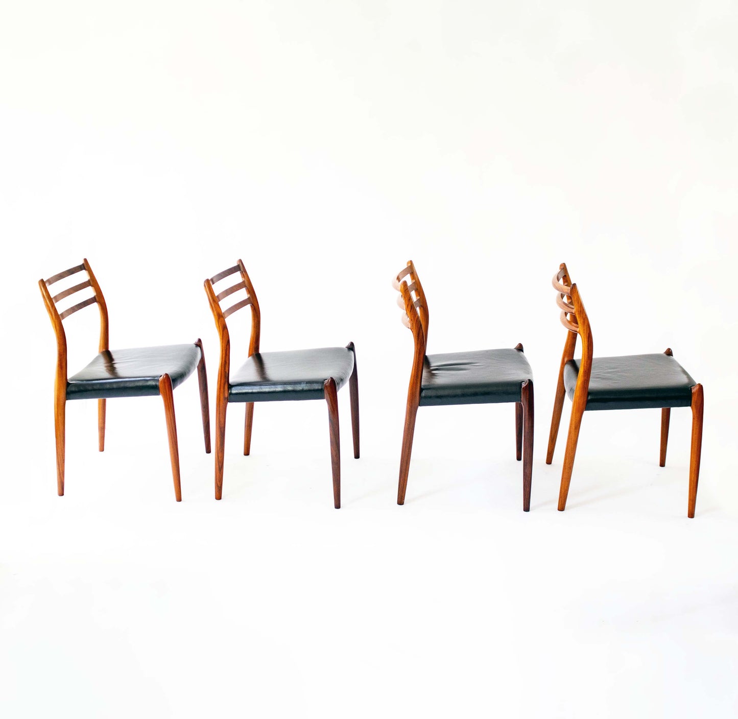 Vintage Esszimmerstuhl Modell 78 von Niels Otto Møller für J.L. Møllers Møbelfabrik Set von 8