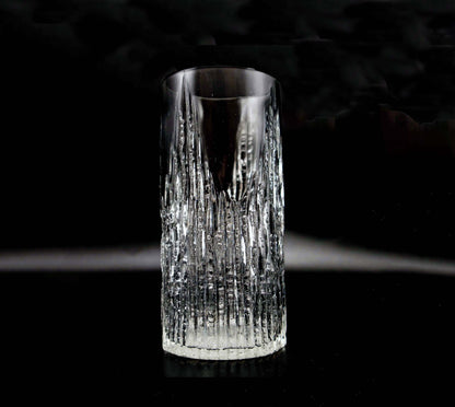 Vintage Glas Set von 4 skandinavisch strukturiert