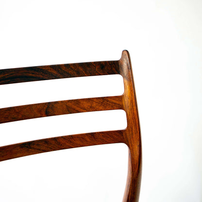 Vintage Esszimmerstuhl Modell 78 von Niels Otto Møller für J.L. Møllers Møbelfabrik Set von 8