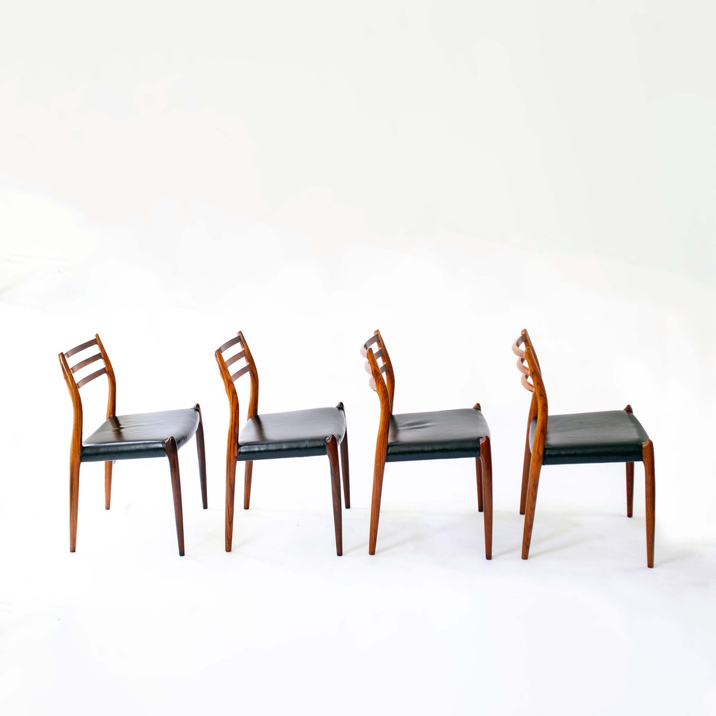 Vintage Esszimmerstuhl Modell 78 von Niels Otto Møller für J.L. Møllers Møbelfabrik Set von 8