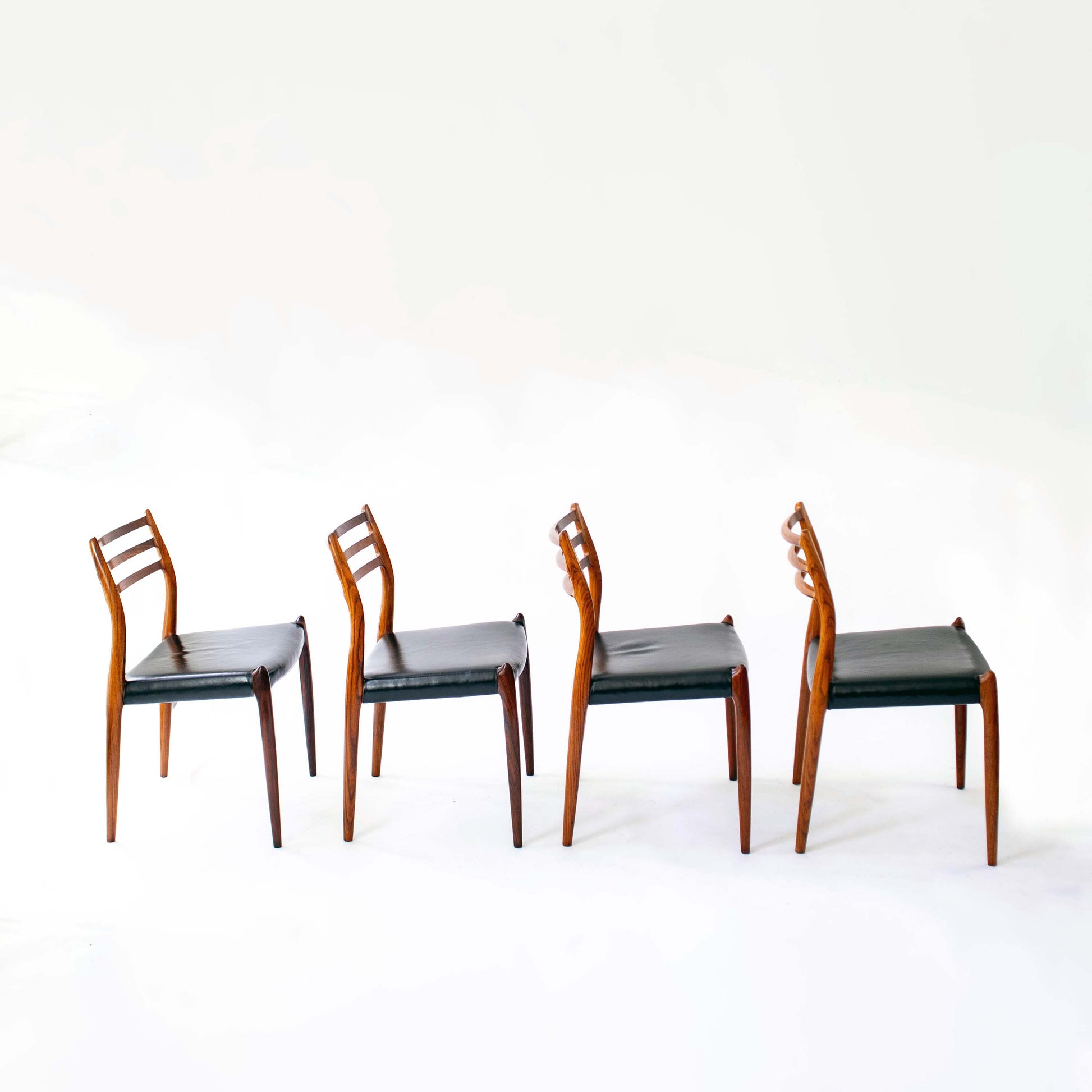 Vintage Esszimmerstuhl Modell 78 von Niels Otto Møller für J.L. Møllers Møbelfabrik Set von 8