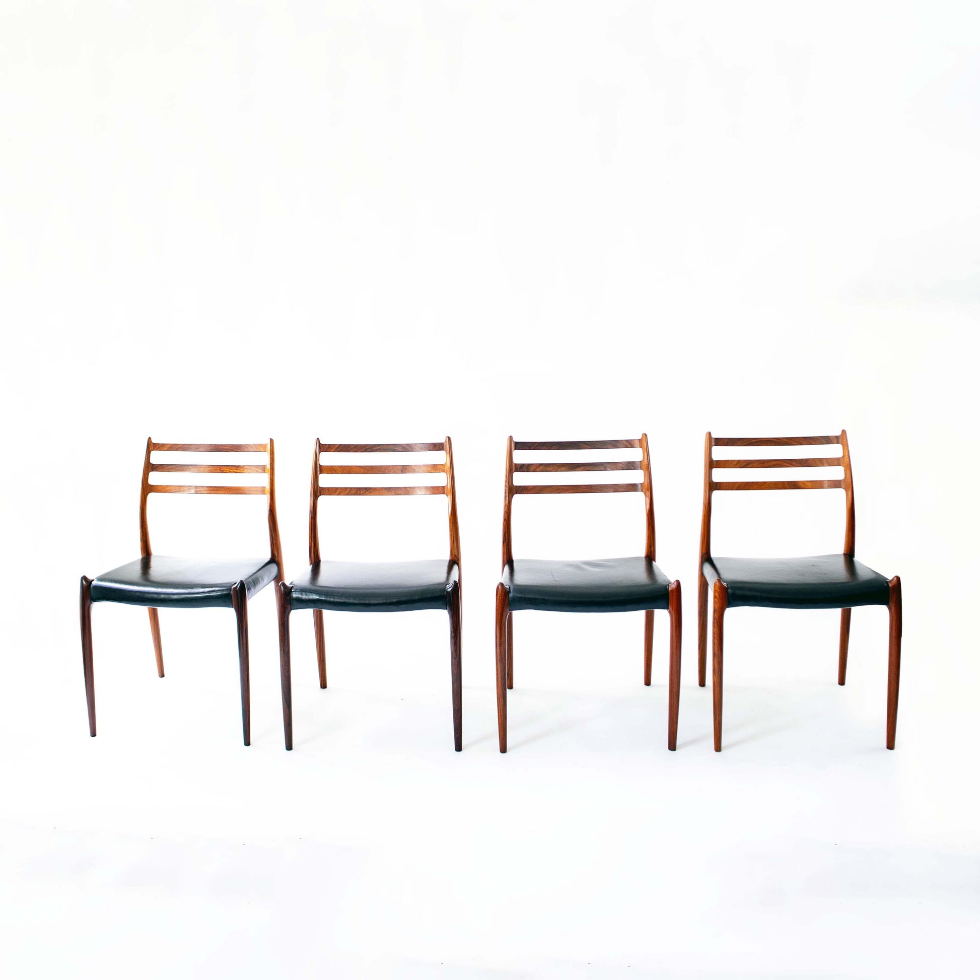 Vintage Esszimmerstuhl Modell 78 von Niels Otto Møller für J.L. Møllers Møbelfabrik Set von 8