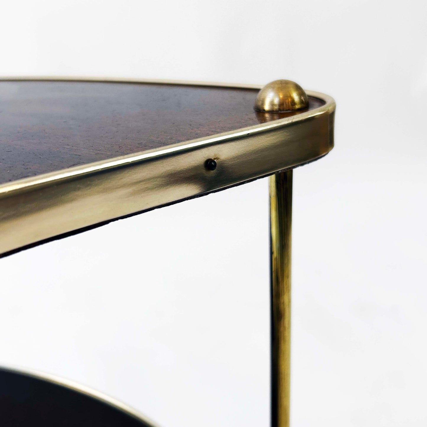 Vintage Stehlampe mit integriertem Beistelltisch