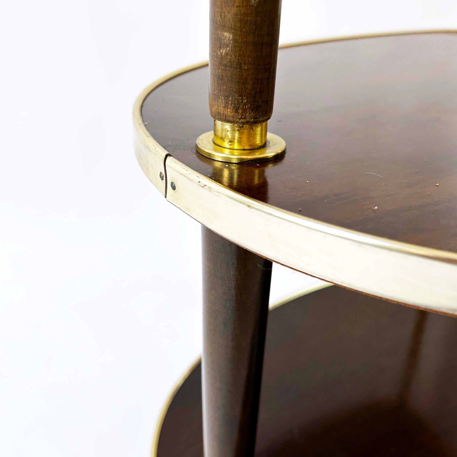 Vintage Stehlampe mit integriertem Beistelltisch