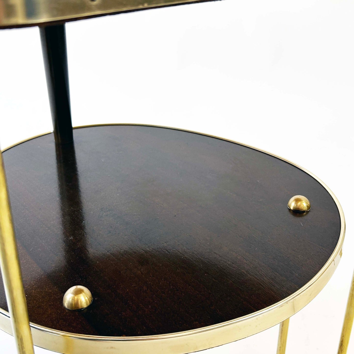 Vintage Stehlampe mit integriertem Beistelltisch