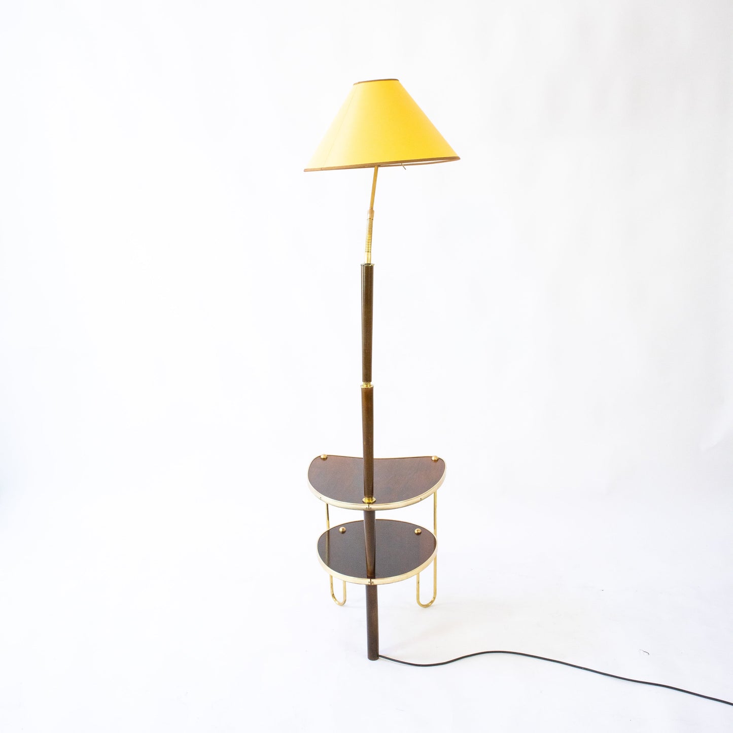 Vintage Stehlampe mit integriertem Beistelltisch