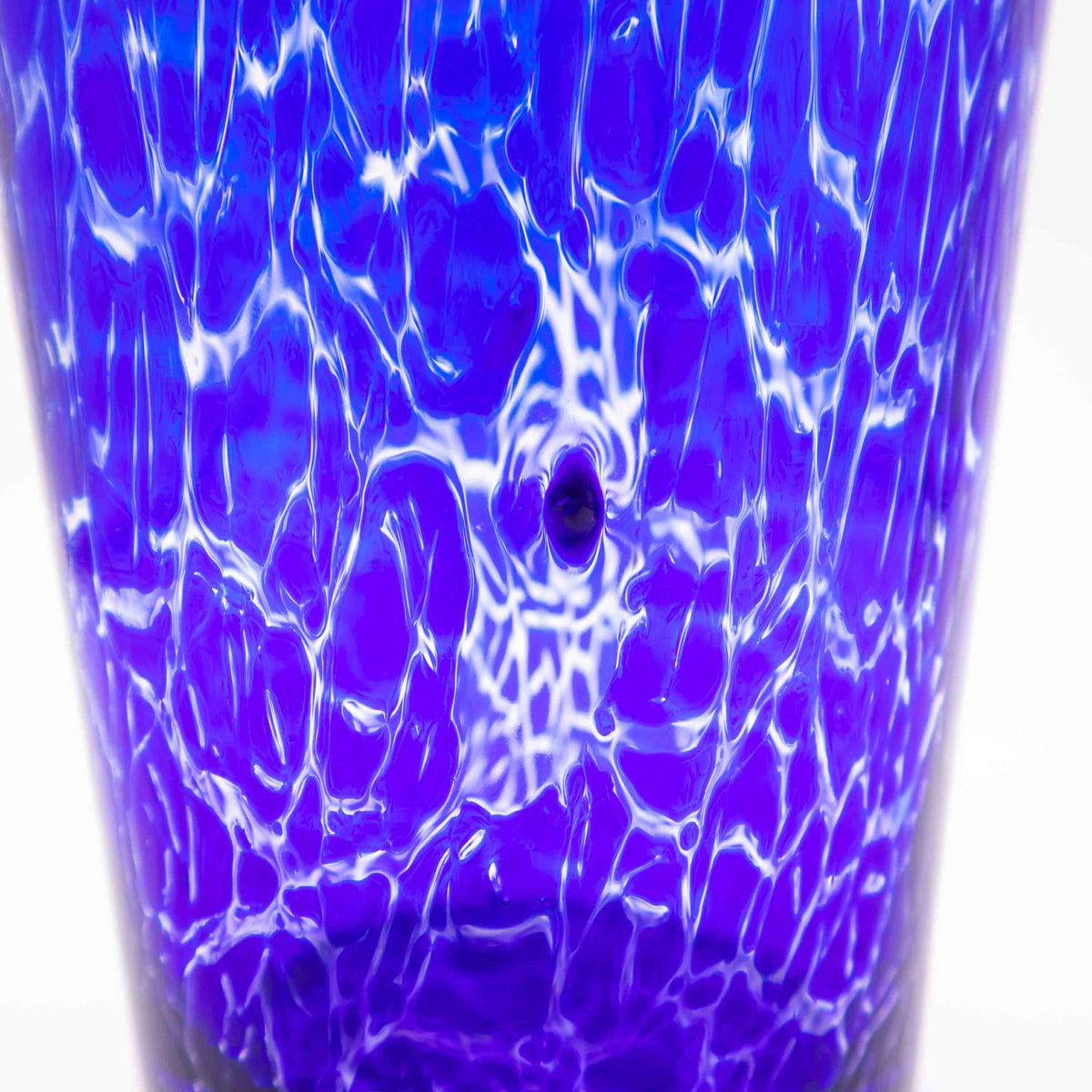 Vintage Vase Murano kobaltblau marmoriert
