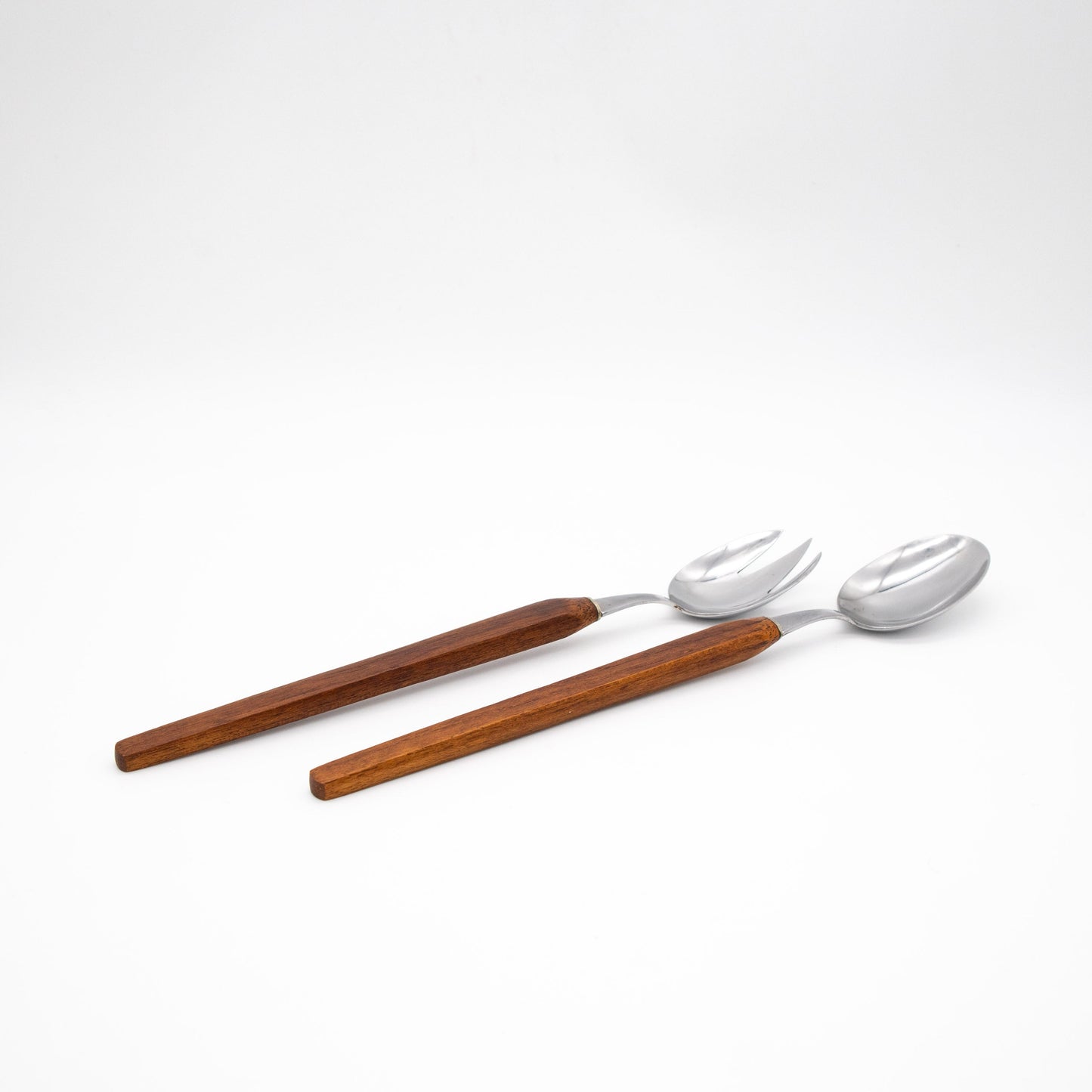 Vintage Salatbesteck mit Teakgriff