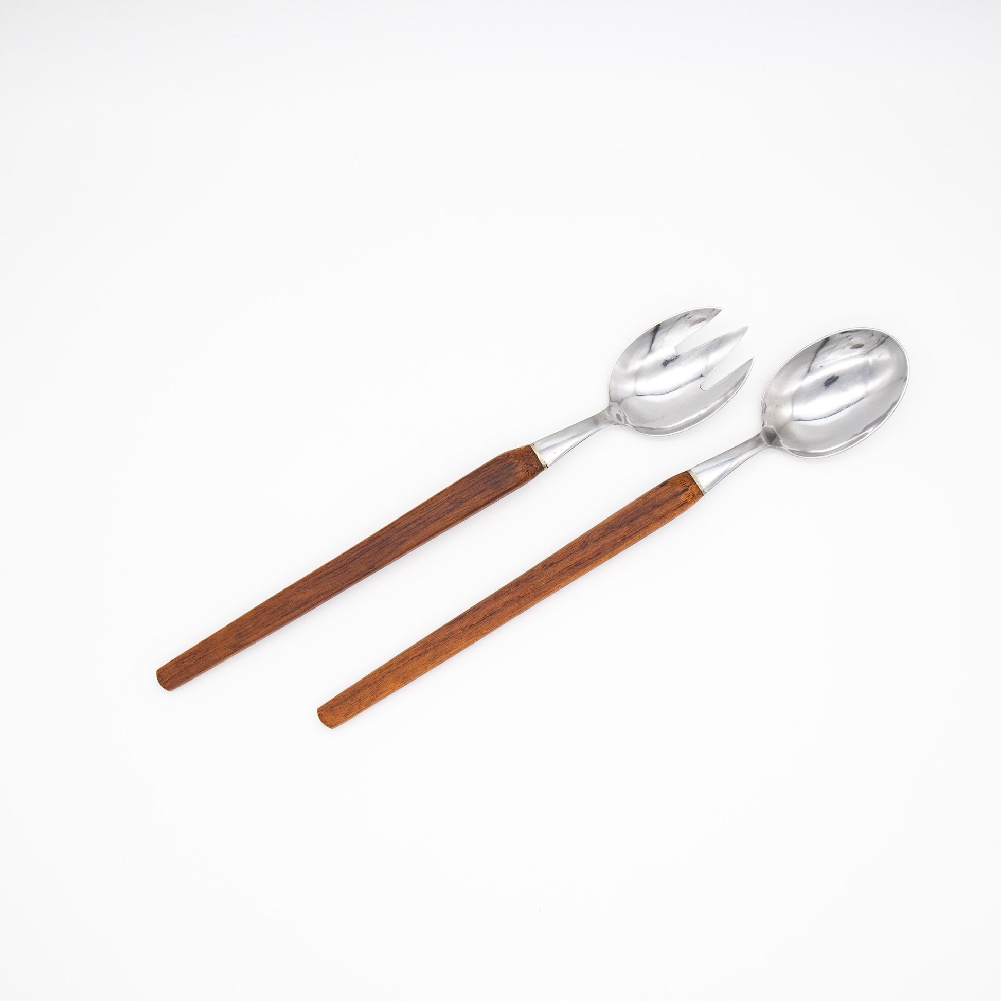 Vintage Salatbesteck mit Teakgriff