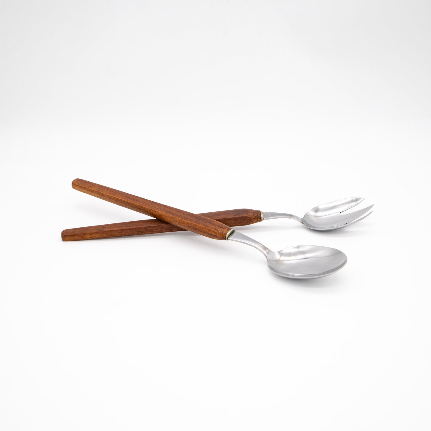 Vintage Salatbesteck mit Teakgriff