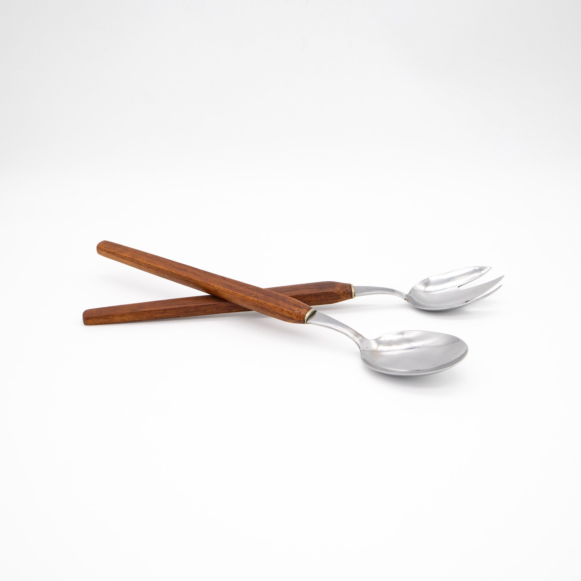 Vintage Salatbesteck mit Teakgriff