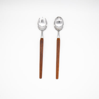 Vintage Salatbesteck mit Teakgriff