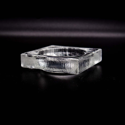 Vintage Aschenbecher aus Klarglas