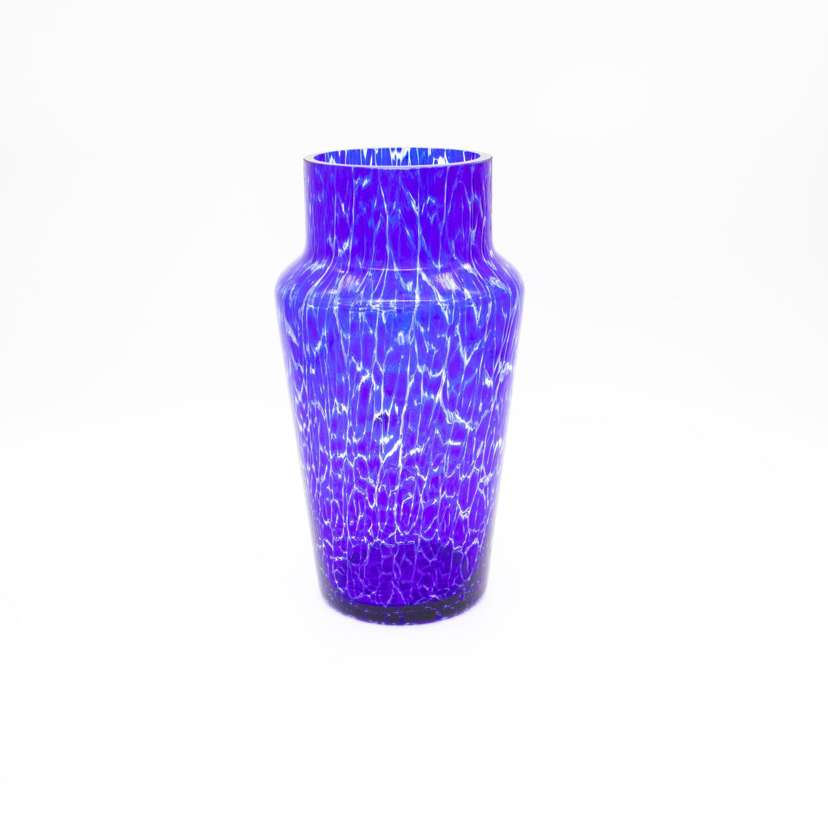 Vintage Vase Murano kobaltblau marmoriert