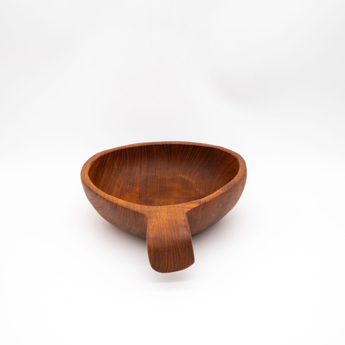Vintage Schale aus Teak mit Griff