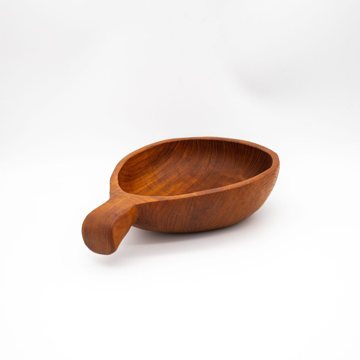 Vintage Schale aus Teak mit Griff