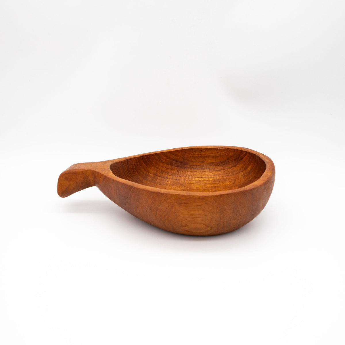 Vintage Schale aus Teak mit Griff