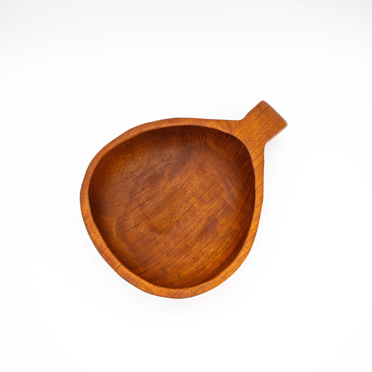 Vintage Schale aus Teak mit Griff