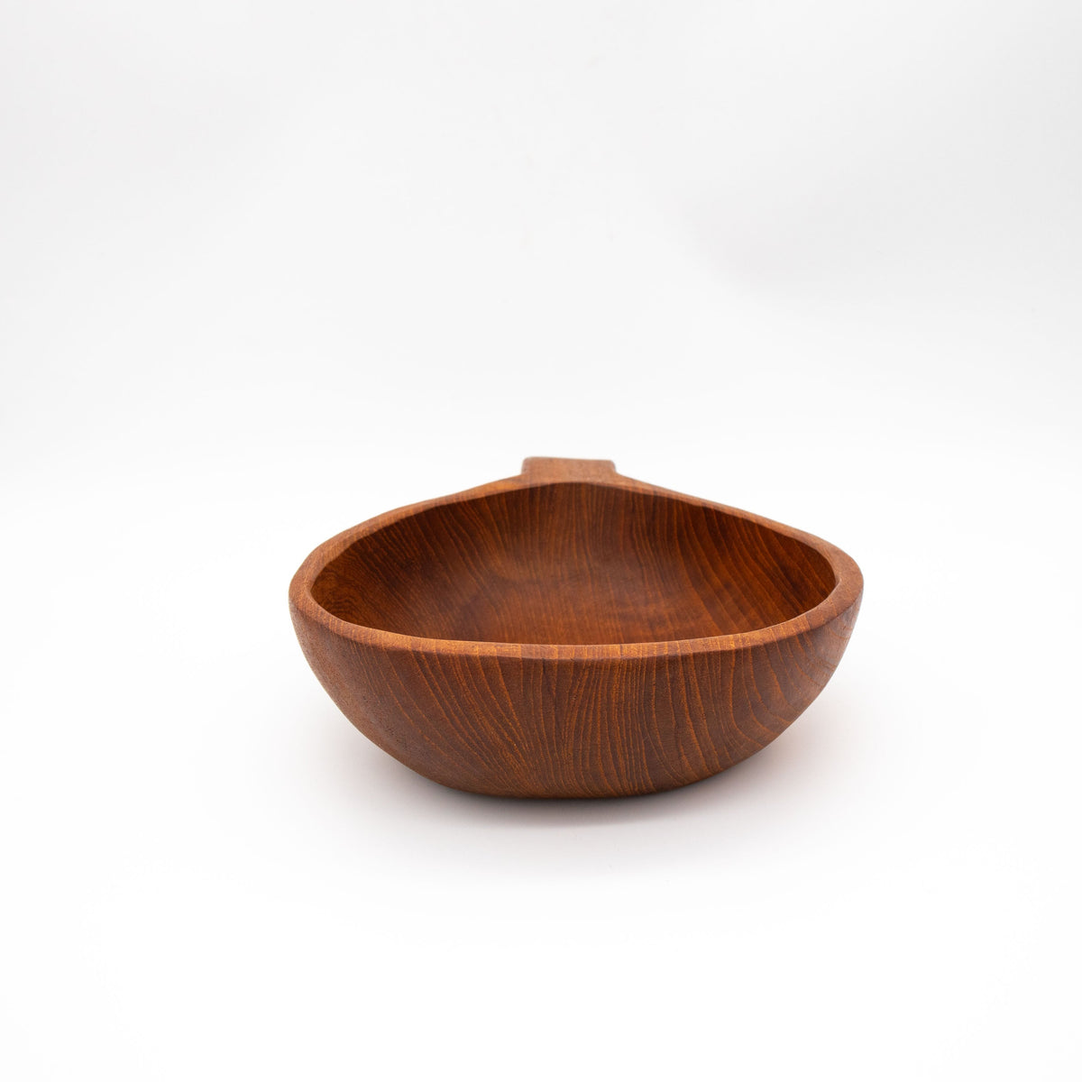 Vintage Schale aus Teak mit Griff