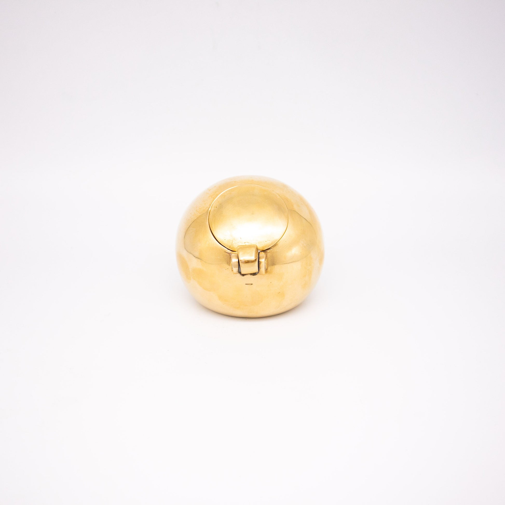 Vintage Aschenbecher von Valenti Kugel-Design Messing